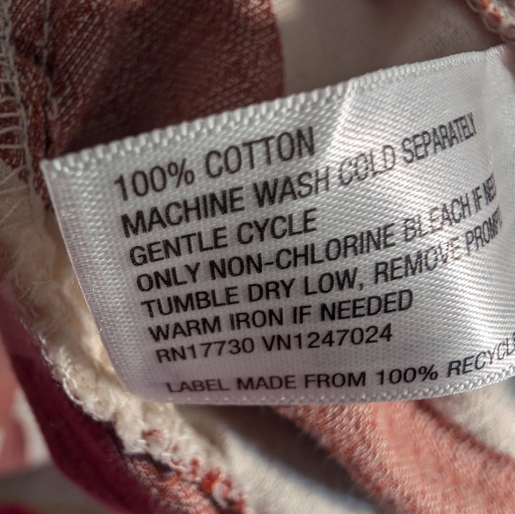 Knox Rose Rust and Cream Tiered Wrap Dress Size XL - Picture 5 of 7